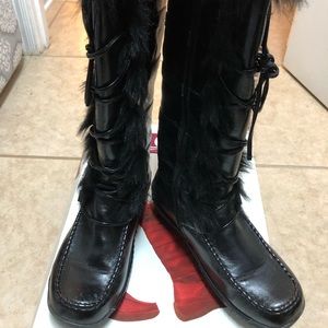 Kalli furry tall boots